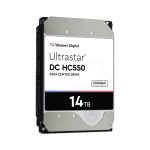 Imagen del disco duro interno Western Digital Ultrastar DC HC550 de 14 TB, 7200 RPM, con 512 MB de caché, 3.5 pulgadas y Serial ATA III. SKU: 0F38581