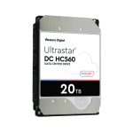Imagen del Western Digital Ultrastar DC HC560, un disco duro interno con capacidad de 20 TB, velocidad de 7200 RPM, tamaño de 3.5 pulgadas y conexión SAS. SKU: 0F38652