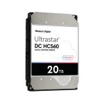 Western Digital Ultrastar 0F38754 disco duro interno con 20 TB de capacidad, 7200 RPM, 512 MB de caché y tamaño 3.5 pulgadas