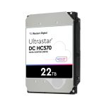 Western Digital Ultrastar DC HC570 disco duro interno de 22 TB, 7200 RPM, 512 MB, tamaño 3.5 pulgadas. SKU: 0F48051