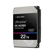 Disco duro interno Western Digital Ultrastar DC HC580 con 22 TB de capacidad, 7200 RPM, 512 MB de caché, tamaño de 3.5 pulgadas y conexión SATA, SKU 0F62785