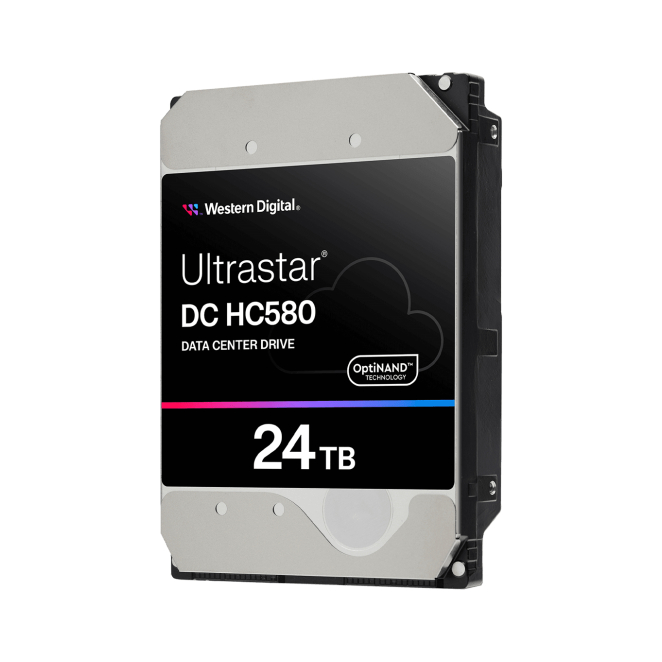 Western Digital Ultrastar DC HC580 disco duro interno de 24 TB con 7200 RPM Disco duro interno Western Digital Ultrastar DC HC580 de 24 TB, 7200 RPM, 512 MB caché, tamaño 3.5 pulgadas, interface SAS, SKU: 0F62802