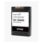 Disco duro de Western Digital, modelo Ultrastar WUS5EA1A1ESP5E3 con capacidad de 15.4 TB, interfaz PCI Express 4.0 NVMe y tecnología 3D TLC NAND, SKU 0TS2375