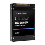 Disco duro SSD Western Digital Ultrastar DC SN655 con capacidad de 30.7TB, interfaz PCI Express 4.0 y tecnología 3D NAND, SKU 0TS2507