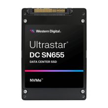 SSD NVMe Western Digital Ultrastar DC SN655 de 61,4 TB con interfaz U.3 PCI Express 4.0 y memoria TLC 3D NAND, SKU 0TS2508