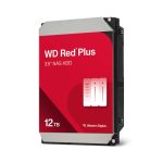 Disco duro Western Digital Red Plus de 12 TB con 7200 RPM, 512 MB caché, tamaño de 3.5 pulgadas y conectividad Serial ATA III. SKU: WD120EFGX