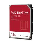 Disco duro interno Western Digital Red Pro de 12 TB con 7200 RPM, memoria caché de 256 MB y tamaño de 3.5 pulgadas. SKU: WD121KFBX