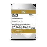 Disco duro interno Western Digital Gold de 12TB, 7200 RPM, 256 MB de caché, tamaño 3.5 pulgadas y conexión Serial ATA III. SKU: WD121KRYZ