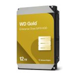 Western Digital Gold WD122KRYZ disco duro interno con 12 TB de capacidad, 7200 RPM y 512 MB de caché, adecuado para sistemas que requieren alta eficiencia de almacenamiento. SKU: WD122KRYZ