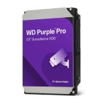 Imagen del disco duro interno Western Digital Purple Pro WD122PURP con 12 TB de capacidad, 7200 RPM, 512 MB de caché, y tamaño de 3.5 pulgadas
