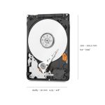 Western Digital Blue disco duro interno de 2 terabytes con velocidad de 5400 RPM y memoria caché de 128 MB, modelo WD20SPZX