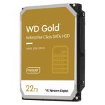 El Western Digital Gold disco duro interno de 22TB con velocidad de 7200 RPM, 512MB de caché y tamaño de 3.5 pulgadas, SKU: WD221KRYZ