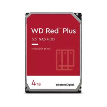 Imagen del disco duro interno Western Digital Red Plus de 4 TB, 5400 RPM, 256 MB de caché y tamaño 3.5 pulgadas, con SKU WD40EFPX