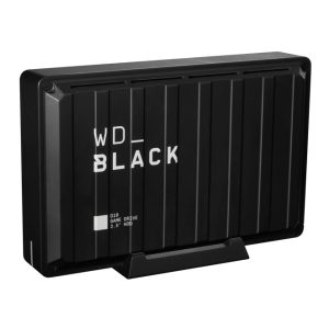 Western Digital D10 disco duro externo de 8 TB con 7200 RPM y USB 3.2 Gen 2 (3.1 Gen 2) en colores negro y blanco, SKU WDBA3P0080HBK-EESN
