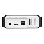 Western Digital D10 disco duro externo con 12 TB de almacenamiento, 7200 RPM y USB 3.2 Gen 2, color negro. SKU WDBA5E0120HBK-EESN