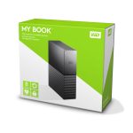 Disco duro externo Western Digital My Book de 8 terabytes, 3.5 pulgadas, conexión Micro-USB B 3.2 Gen 1 en color negro, SKU WDBBGB0080HBK-EESN