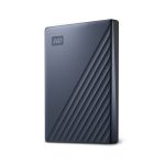 Western Digital My Passport Ultra de 5 TB, disco duro externo con conexión USB Tipo C 3.2 Gen 1 (3.1 Gen 1) en color azul. SKU: WDBFTM0050BBL-WESN