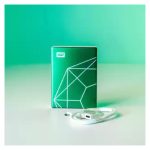 Western Digital My Passport Ultra edición 20 aniversario, disco duro externo de 2 TB, USB Tipo C 3.2 Gen 1 (3.1 Gen 1), color verde, SKU WDBJXT0020BGN-WESN