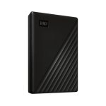 Disco duro externo Western Digital My Passport negro de 4 TB con conexión 3.2 Gen 1 (3.1 Gen 1), SKU WDBPKJ0040BBK-WESN