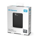 Imagen del disco duro externo portátil Western Digital WD Elements de 1,5 TB, 2.5 pulgadas, Micro-USB B 3.2 Gen 1 (3.1 Gen 1), modelo WDBU6Y0015BBK-WESN, color negro