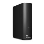 Imagen del Western Digital Elements WDBWLG0080HBK-EESN, un disco duro externo de 8 TB con conexión Micro-USB B 3.2 Gen 1 en color negro. SKU: WDBWLG0080HBK-EESN
