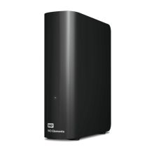 Disco duro externo Western Digital Elements de 16 TB con conexiones USB tipo A 2.0 y 3.2 Gen 1, SKU WDBWLG0160HBK-EESN, de color negro
