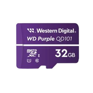 Tarjeta microSDHC de 32 GB WD Purple SC QD101 de Western Digital, clase 10, SKU: WDD032G1P0C-85AEL0