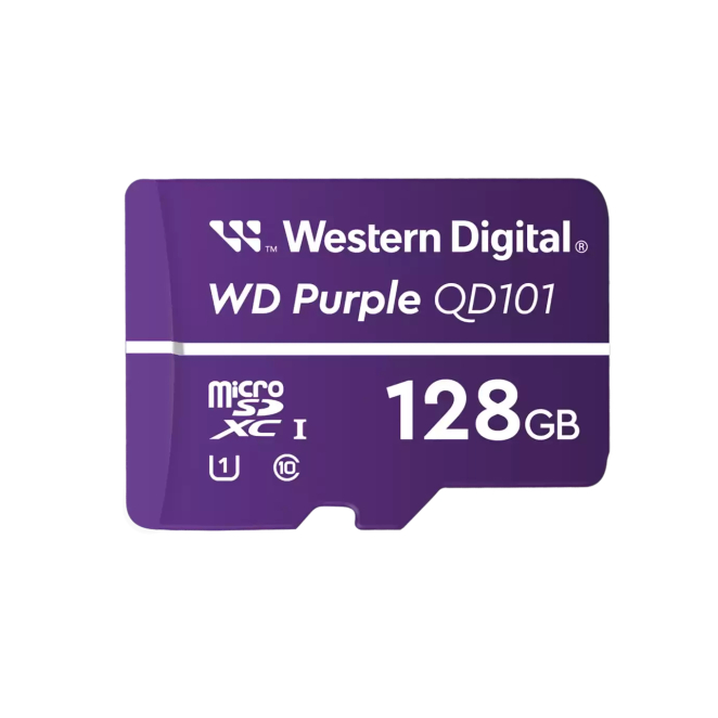 Western Digital WD Purple SC QD101 128 GB MicroSDXC Clase 10 1 Western Digital WD Purple SC QD101 128 GB MicroSDXC Clase 10