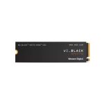 Western Digital Black SN770 de 1 TB, interfaz M.2 PCI Express 4.0 NVMe, SKU WDS100T3X0E, detallado acercamiento del disco con su embalaje.