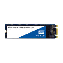 Disco duro SSD Western Digital Blue 3D de tipo M.2 con capacidad de 2.05 TB, SKU WDS200T2B0B