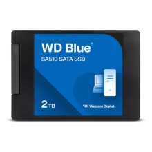 Imagen del SSD Western Digital Blue SA510 con 2 TB de capacidad y conexión Serial ATA III, SKU WDS200T3B0A-00C7K0, ideal para almacenamiento rápido y fiable.