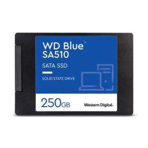 Unidad de estado sólido Western Digital Blue SA510 de 250 GB con interfaz Serial ATA III. SKU WDS250G3B0A-00AXR0