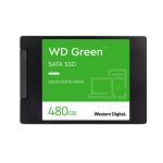 Vista frontal del Western Digital Green WDS480G3G0A, disco duro de 480 GB con conexión SATA III. SKU: WDS480G3G0A