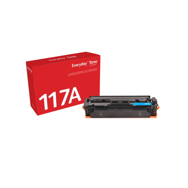 Xerox Everyday™ Tóner Cian Compatible con HP 117A Tóner cian Xerox Everyday™ compatible con HP 117A W2071A, capacidad estándar, SKU 006R04592