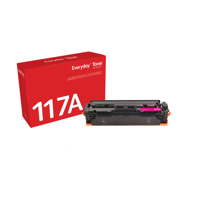 Xerox Everyday Tóner Magenta Compatible con HP 117A Imagen del tóner Everyday de Xerox en color magenta, compatible con HP 117A (W2073A), SKU 006R04594