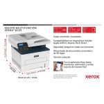Xerox B225 impresora multifuncional A4 que imprime hasta 34 páginas por minuto, permite copia, impresión, escaneo, PS3, PCL5e/6 con alimentador automático y dos bandejas para un total de 251 hojas, SKU B225V_DNI