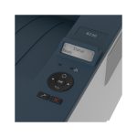 Vista frontal de la impresora Xerox B230 A4, cuenta con impresión a doble cara, 34 páginas por minuto, compatible con PCL5e/6, y capacidad de 2 bandejas para un total de 251 hojas. SKU: B230V_DNI.