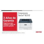 Imagen de la impresora inalámbrica Xerox B310 A4 con 40 ppm, doble cara, PS3, PCL5e/6 y capacidad de 350 hojas. SKU: B310V_DNI.