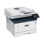 Impresora multifunción inalámbrica Xerox B315, capaz de imprimir 40 páginas por minuto, con capacidad de doble cara, funciones de copia, impresión, escaneo y fax, soporta PS3 y PCL5e/6, incluye 2 bandejas con capacidad para 350 hojas. SKU: B315V_DNI.