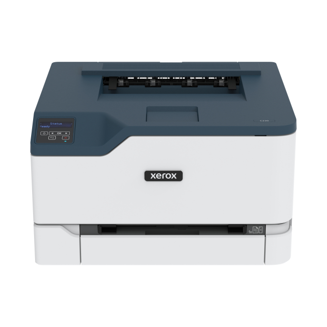 Xerox C230 impresora inalámbrica a doble cara con 22 ppm Imagen de la impresora inalámbrica Xerox C230, A4, 22 ppm, doble cara, con PS3 y PCL5e6, 2 bandejas, total 251 hojas. SKU: C230V_DNI.