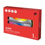 Disco duro XPG SPECTRIX S20G de 1 TB, formato M.2 PCIe 3.0 NVMe, tecnología 3D NAND, SKU ASPECTRIXS20G-1T-C