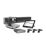 Imagen del Yealink ZVC840, un sistema de videoconferencia para grupos de hasta 17 personas, incluye conectividad Ethernet. SKU: 1109932