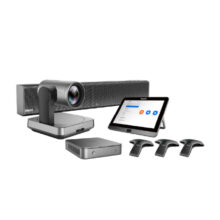 Imagen del Yealink ZVC840, un sistema de videoconferencia para grupos de hasta 17 personas, incluye conectividad Ethernet. SKU: 1109932