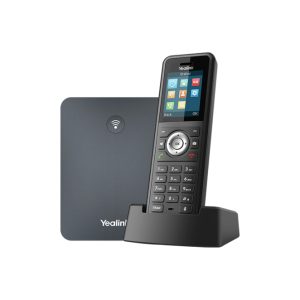Yealink W79P teléfono IP en color negro, con capacidad para 20 líneas, pantalla TFT y conectividad Wifi. SKU: W79P