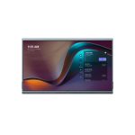 Pantalla de videoconferencia Yealink ETV86 de 86 pulgadas, resolución 3840 x 2160 píxeles, color negro. SKU: 1303015