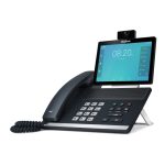 Imagen del teléfono IP Yealink VP59 en color negro y gris, con pantalla LCD y conectividad Wifi. SKU 1303050.