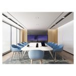 Yealink MeetingBar A30 con CTP18 Collaboration Touch Panel y VCH51 Sharing Box, sistema de videoconferencia con cámara de 8 MP, Ethernet, SKU: A30-021-Teams