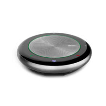 Altavoz Yealink CP700 para videoconferencia, conexión USB y Bluetooth, en colores negro y plata. SKU: CP700