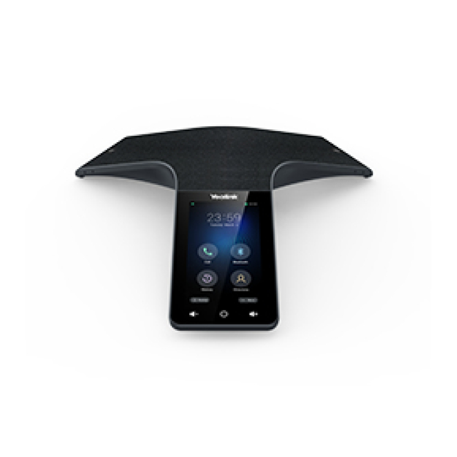 Yealink Teléfono IP para conferencias CP965 con audio HD Yealink CP965 teléfono IP para conferencias con audio HD, pantalla táctil de 5 pulgadas y micrófono de 6 metros de alcance. SKU: 1304014