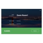 Yealink RoomPanel con pantalla táctil de 20.3 cm, resolución de 1280 x 800 píxeles, compatible con Wi-Fi 4 y Wi-Fi 5, SKU: ROOMPANEL-ZOOM